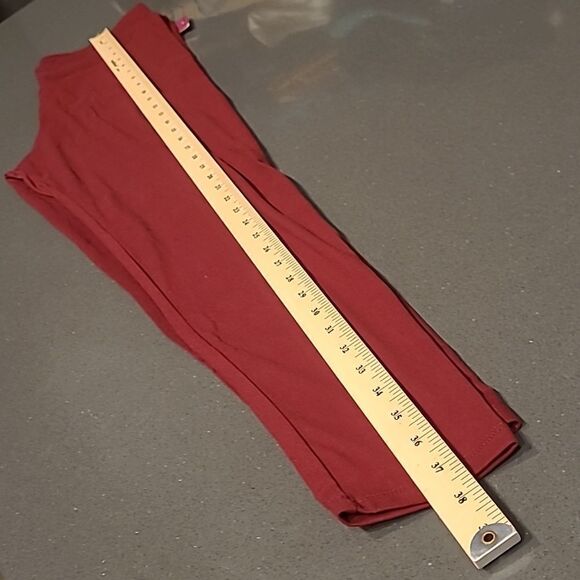 SATINA  plus sized maroon jegging pants - Picture 6 of 8